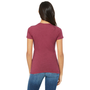 เสื้อยืดผู้หญิงผ้าฝ้ายแบบกำหนดเอง ดีไซน์ล่าสุด เป็นมิตรกับสิ่งแวดล้อม แฟชั่นฤดูร้อน สีสันตามสั่ง ระบายอากาศได้ดี แห้งเร็ว แขนสั้น - Product Image 4