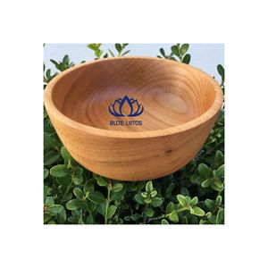Bol en bois écologique bio, best-seller |   Vaisselle de cuisine de qualité alimentaire, design vintage, faite à la main, compatible lave-vaisselle - Product Image 1