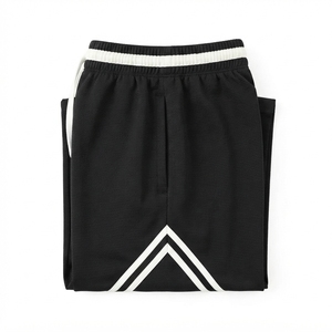 Shorts d'entraînement technique bleus HIEND, taille élastique avec cordon de serrage, légers, en polyester/coton, pour activités sportives et extérieures - Product Image 4