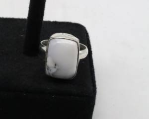 Anillo Ajustable de Ágata Natural para Mujer – Anillo de Plata Alemana Hecho a Mano con Piedra de Ágata, Joyería Boho con Piedras Preciosas - Product Image 4