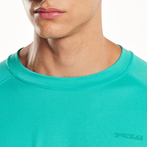 เสื้อแรชการ์ดแขนยาวแบบยูนิเซ็กซ์ แห้งเร็ว ระบายอากาศดี สีตัดต่อ ทรงสปอร์ต สีเทาเขียว ผ้ายืดสแปนเด็กซ์/โพลีเอสเตอร์ 180 กรัม - Product Image 6