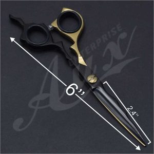 Tijeras profesionales de peluquería para cortar cabello negro, para barberos, hombres, tijeras negras de acero inoxidable de alta calidad - Product Image 1