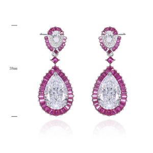 Pendientes colgantes de circonia cúbica de joyería única de moda - Product Image 1