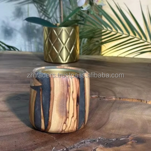 Quemador de incienso de madera religioso de arte moderno para Mabkhara decorativo hecho a mano Oud con diseño de ventilación de humo y sándalo - Product Image 1