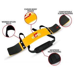 Support de bras en néoprène Euro, support de coude, ceinture de correction de posture à boucle réglable pour l'entraînement musculaire et l'haltérophilie - Product Image 5