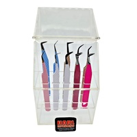 Support de pince à épiler acrylique personnalisé support de pince à épiler d'extension de cils en acrylique avec support d'affichage de couverture pour produits de cils