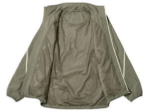 Survêtements de sport en nylon zippés unisexe de haute qualité pour hommes, ensemble veste et pantalon de jogging avec fermeture éclair réglable aux chevilles - Product Image 2