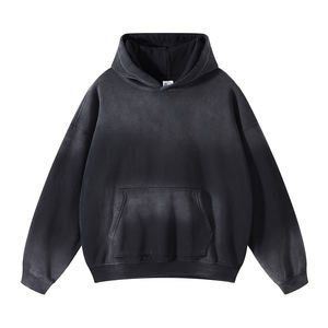 Survêtements personnalisés pour hommes et femmes, sweats à capuche épais 500 GSM 350 GSM en molleton polyester/coton brodé, et shorts amples - Product Image 3