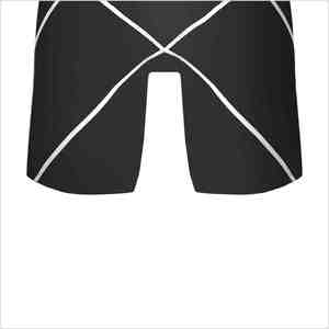 <b>Men's</b> Black Criss-Cross Pattern Mid Waist Sporty <b>Shorts</b> Breathable Spandex Nylon Athletic <b>Short</b> Pants - Product Image 5