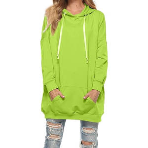 Sweat-shirt à capuche long pour femme, style tendance, taille personnalisée, vêtements décontractés, sweats à capuche à bas prix - Product Image 1