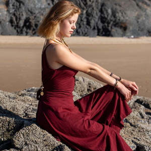 <b>Women</b>’s Boho Cotton Summer Jumpsuit Casual <b>Overalls</b> with Relaxed Fit and Flowy Silhouette At Wholesale Price - Product Image 4