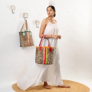 Large Capacity Luxury Leopard Print Genuine Leather Lightweight Shoulder Handbag <b>ZIP</b> Closure Daily Use Muti Color Women <b>Tote</b> Bag - Product Image 5