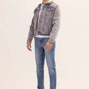 Chaqueta Vaquera de Invierno Transpirable de Primera Calidad para Hombre, Cuello Alto, Color Personalizado, Tela de Lona, Estilo Urbano - Product Image 3