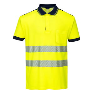 เสื้อยืดทำงานผ้าโพลีเอสเตอร์พิมพ์ลายดิจิตอลแบบแห้งเร็วสะท้อนแสง Hi Vis สีส้มกรมท่า สำหรับผู้ชาย ระดับความปลอดภัย Class 2 รุ่น 2026 - Product Image 6