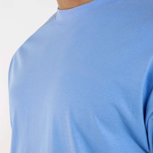Camisetas de Hombre al por Mayor de Alta Calidad, Corte Holgado, Antiarrugas, Lisas, Personalizadas, 100% Algodón Peinado, Secado Rápido, Transpirables, de Verano - Product Image 3