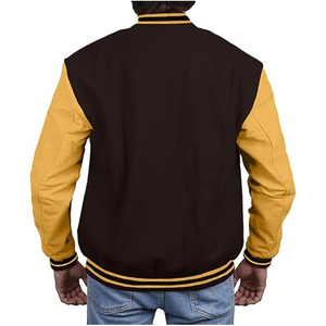 High Quality <b>Letter</b> <b>Men</b> Varsity <b>Jackets</b> New Fashionable Custom Streetwear Unisex Oversized Made Winter Varsity Wool <b>Jacket</b> - Product Image 3