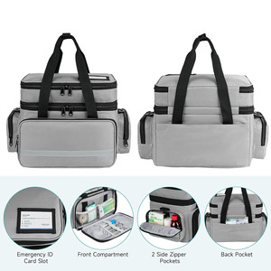Pochette médicale en cuir imperméable de qualité supérieure pour le transport d'articles d'urgence et de médicaments de voyage, en vente à bas prix - Product Image 4