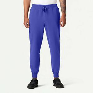 Ensembles de blouses médicales OEM pour hommes, coupe droite, confortables, style jogger, en tissu peigné, avec détection d'aiguilles, fusion sans couture, pour usage hospitalier, personnalisables - Product Image 4