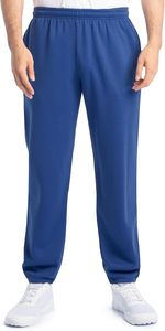 Pantalon de survêtement en coton multicolore pour homme, taille élastique avec cordon de serrage, poches latérales, décontracté, pour le printemps, bleu clair, beige, vert menthe - Product Image 1