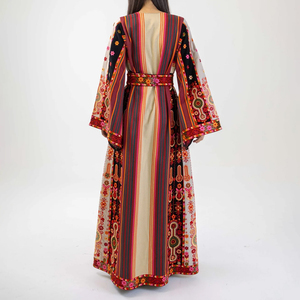 Vestido Thobe de Lujo Bordado para Mujer, Túnica Islámica Maxi, Prenda Holgada y Cómoda de Moda Árabe - Product Image 5