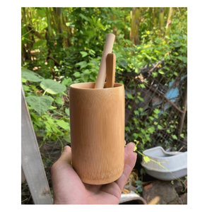 Custom <b>Bamboo</b> <b>Cup</b> Natural Eco Friendly Personalized Design Engraved Logo - Product Image 2