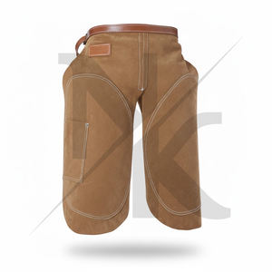 Tablier de fermeur de luxe de haute qualité, durable, en cuir véritable avec fermeture à boucle, pour le sablage et l'entretien équestre - Product Image 5