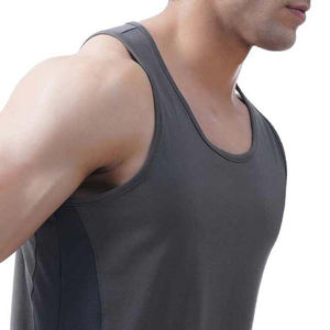 ZESHAN ZAFAR Breathable Plus Size Men's Tank <b>Tops</b> 100% Cotton Vintage O-Neck Sleeveless Gym Fitness Workout Shirts <b>Beading</b> - Product Image 3