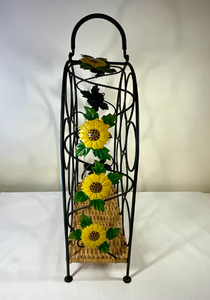 Elegante y Moderno Soporte Minimalista de Hierro para Botellas de Vino con Capacidad para 5-9 Copas y 9 Botellas para el Hogar - Product Image 4
