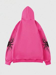 Sudadera Casual con Capucha y Cierre Frontal para Hombre, Estampado de Araña, Sudadera con Capucha Estampada a Prueba de Viento para Invierno, Estilo Moderno, Sudaderas Personalizadas - Product Image 5
