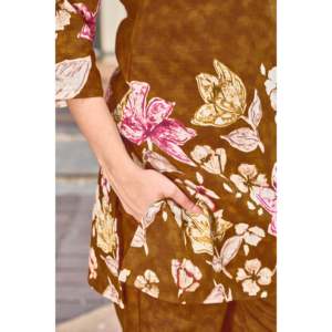ชุดเซ็ตสองชิ้นผ้าฝ้ายพิมพ์ลายสำหรับผู้หญิง - Product Image 3