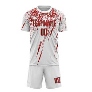 Camiseta de Fútbol para Hombre, Personalizada con Logotipo, 100% Poliéster, Protección UV, Transpirable, de Secado Rápido, Antibacteriana, Impresa por Sublimación, Calidad OEM - Product Image 3