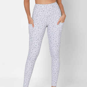 Leggings elásticos suaves para mujer con cintura elástica, diseño ajustado, pantalones deportivos cómodos para entrenamiento, correr - Product Image 1