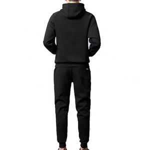 OEM al por mayor de los hombres con capucha Jogger chándal con cremallera barato adultos deportes de entrenamiento de invierno ropa - Product Image 2