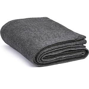 Mantas de Invierno 100% Lana, Avior Industries PVT LTD, Gris, Raschel, Sólidas y a Rayas, Tejidas en India para Hospitales - Product Image 1