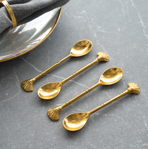 Ensemble de cuillères en laiton à manche court, cuillères de table et fourchettes pour la cuisine et la salle à manger, fournisseurs en gros d'ensembles de couverts en laiton - Product Image 1