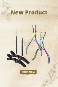 ชุดอุปกรณ์ต่อผม 2 คีมสแตนเลสสำหรับต่อผม อุปกรณ์ต่อผมที่ยั่งยืน - Product Image 6