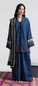 Ssumaira Present 3 Pc Stitched Linen Winter Collection COCO PRINTS - Salwar Kameez Dupatta Anarkali - Traditional Muslim <b>Dress</b> - Product Image 4