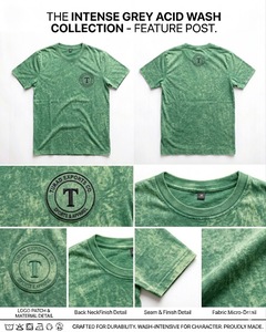 Custom Front Unisex Terry O-Neck T-Shirt 240g Polyester/Cotton Breathable Eco-Friendly Anti-shrink <b>Short</b> <b>Sleeve</b> Loose Fit - Product Image 5