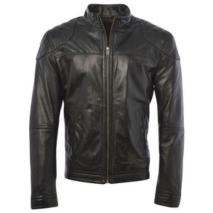Chaqueta de Cuero Personalizada para Hombre al Mejor Precio, Cuello Alto, Logotipo Frontal, Tela de Lona Impermeable Ecológica, Hecha en Pakistán, Alta Calidad - Product Image 1