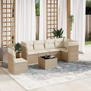 Beige Garden <b>Sofa</b> <b>Set</b> - Product Image 1