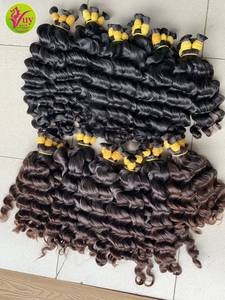 Extensiones de Cabello Humano de Alta Calidad, Cabello Ondulado Natural, Cutícula Alineada, Cabello de Donante, 10-22 Pulgadas - Product Image 3