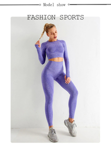 Service OEM, Nouveauté, Dernier design, Ensemble de yoga pour femmes, Ensemble de yoga pour femmes de haute qualité, Ensemble de yoga pour femmes en gros avec logo personnalisé - Product Image 3