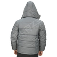 Veste d'hiver Blaze Fight Wear avec logo personnalisé, imperméable, grande taille, en duvet, à capuche zippée, coupe-vent pour le travail en extérieur