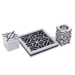 Quemador de Incienso Tradicional para Fragancia del Hogar y Regalos de Eid Ramadán, Mabkhara Árabe de Madera Decorada con Madreperla Premium - Product Image 4