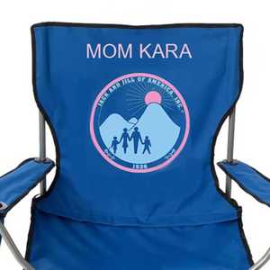 Silla de jardín personalizada Jack and Jill, silla plegable para acampar al aire libre con impresión de nombre personalizado, asiento portátil para picnic en la playa - Product Image 5