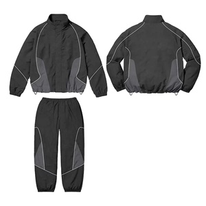 Factory OEM Custom Sports <b>Tracksuit</b> For Men Windbreaker <b>Tracksuit</b> Lightweight Microfiber Daily Casual <b>Tracksuit</b> 2027 - Product Image 2