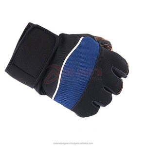 Men Nylon Cycling <b>Gloves</b> Anti-slip Breathable Patchwork Half Finger Men Outdoor Tactical <b>Gloves</b> Male <b>Fingerless</b> Gym <b>Gloves</b> - Product Image 4