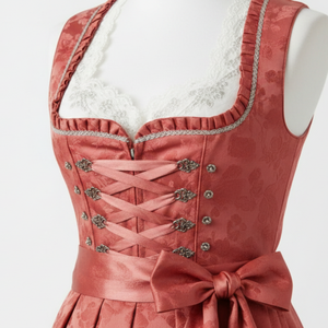 Vestido Dirndl de última moda para mujer, tela transpirable, sin mangas, diseño Oktoberfest, ajuste cómodo, ideal para festivales. - Product Image 5