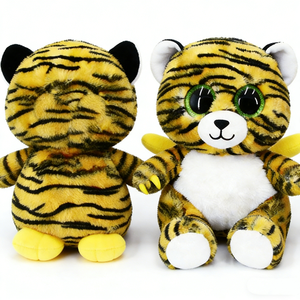 Peluche de tigre personalizado, tigre de peluche de la selva, peluche de tigre con ojos grandes verdes brillantes, muñeco de tigre del zodiaco - Product Image 4