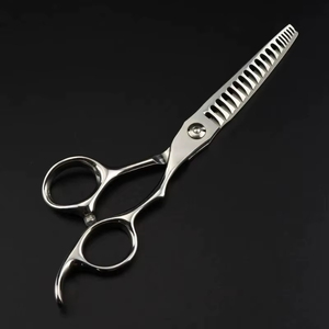 Ciseaux professionnels en acier JP440c, ciseaux à cheveux argentés, ciseaux de maquillage, ciseaux à effiler pour la coupe et le coiffage des cheveux - Product Image 2